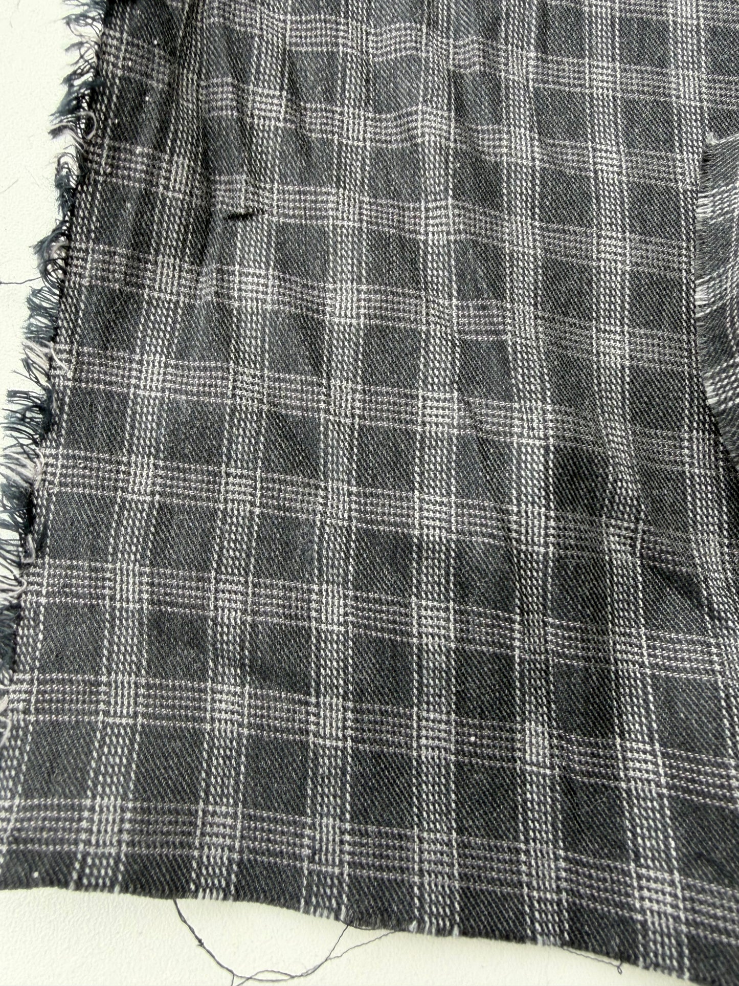 DARREN 023 grey checkered shirting cotton
