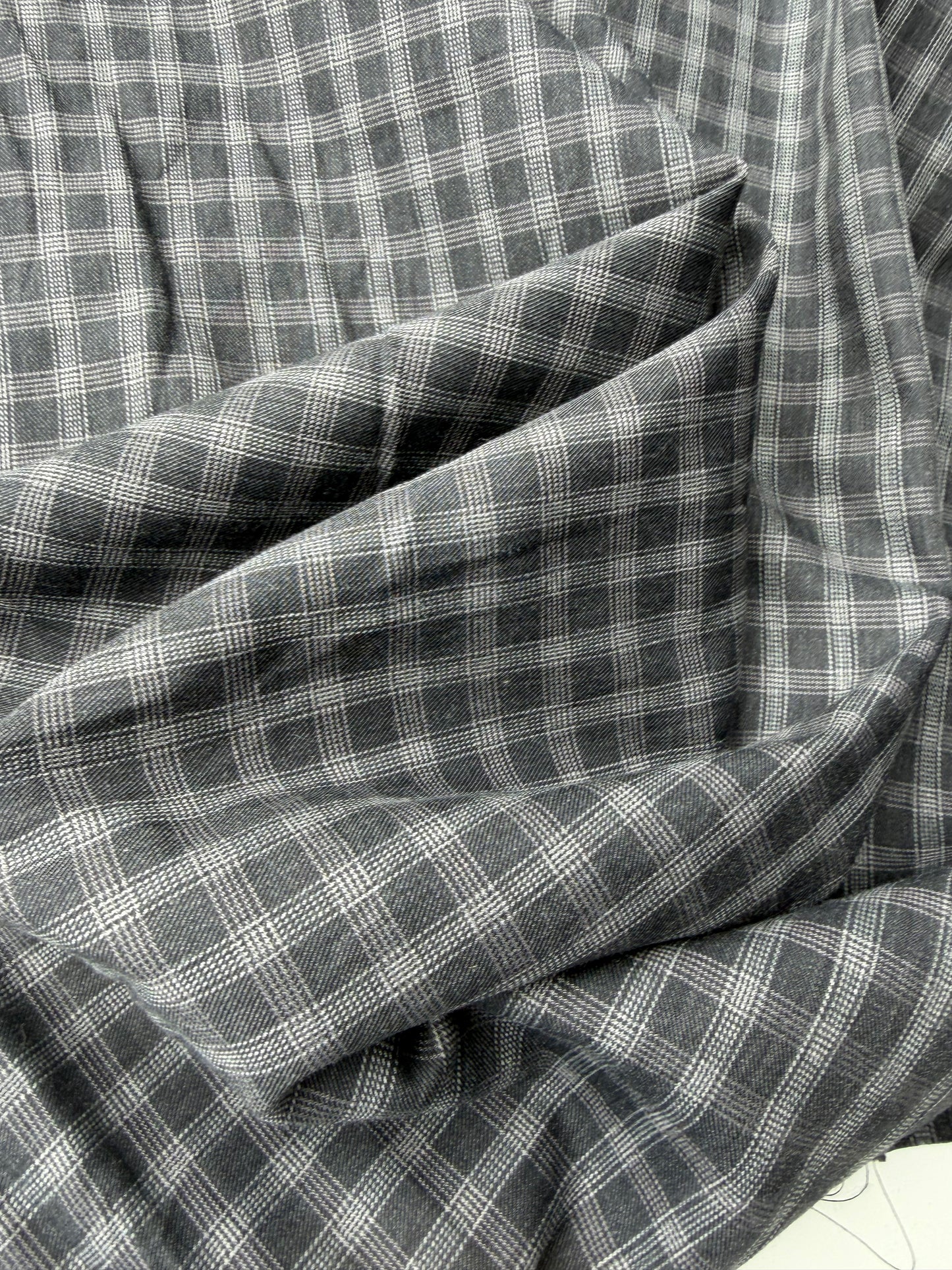 DARREN 023 grey checkered shirting cotton