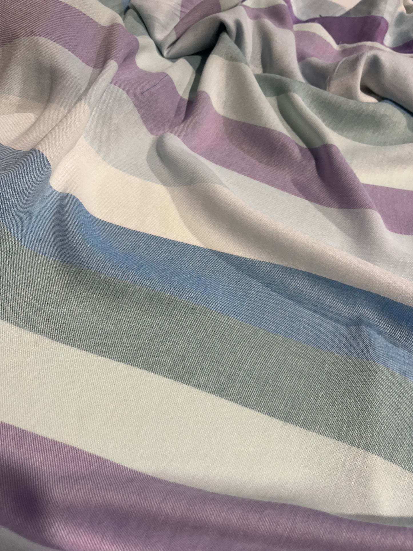 AMOS 026 woven cotton/viscose stripes