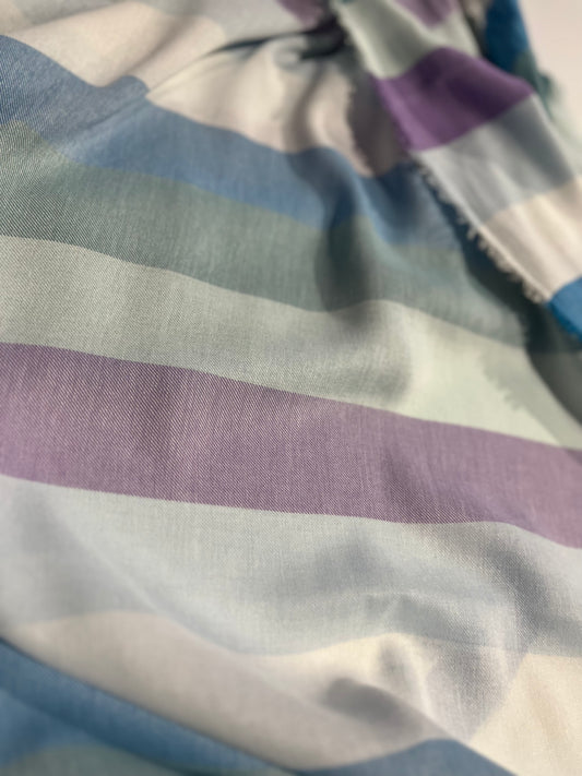 AMOS 026 woven cotton/viscose stripes