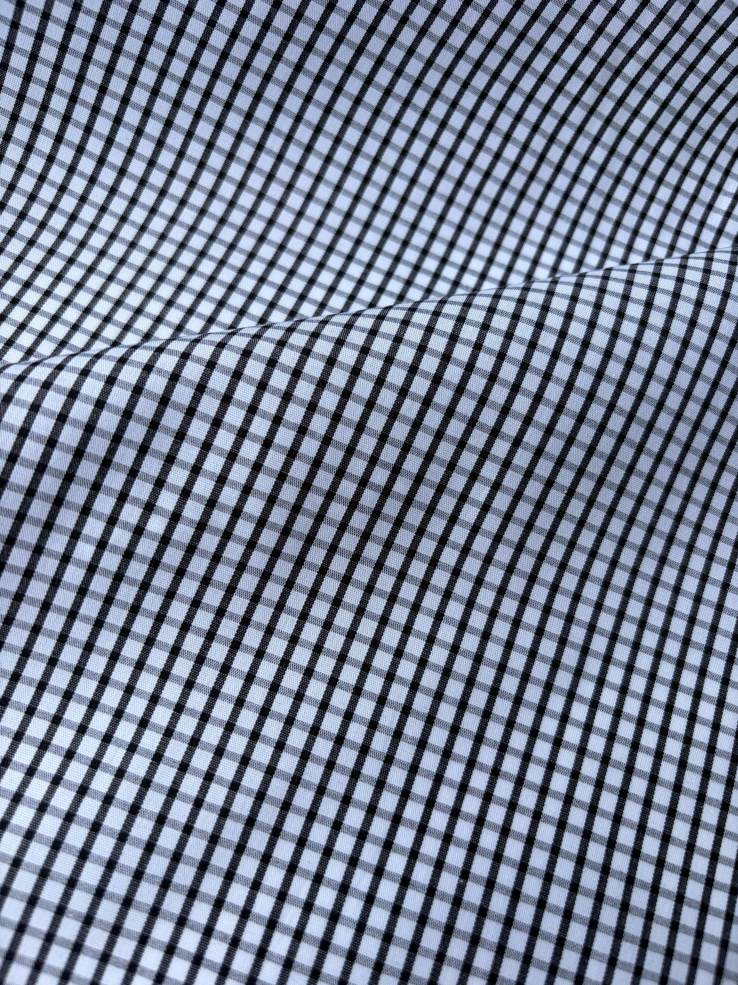 DARREN 024 black/white checkered shirting cotton
