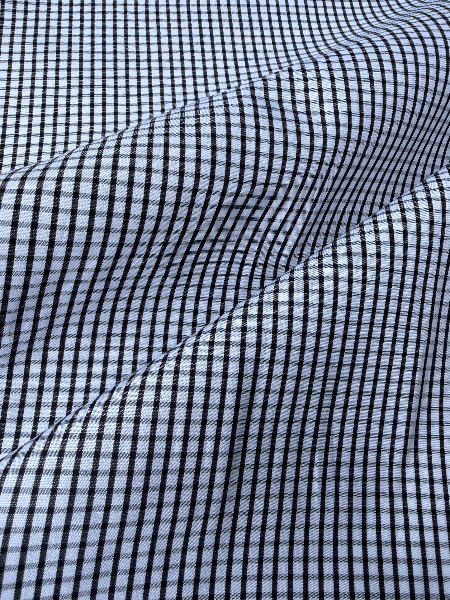 DARREN 024 black/white checkered shirting cotton