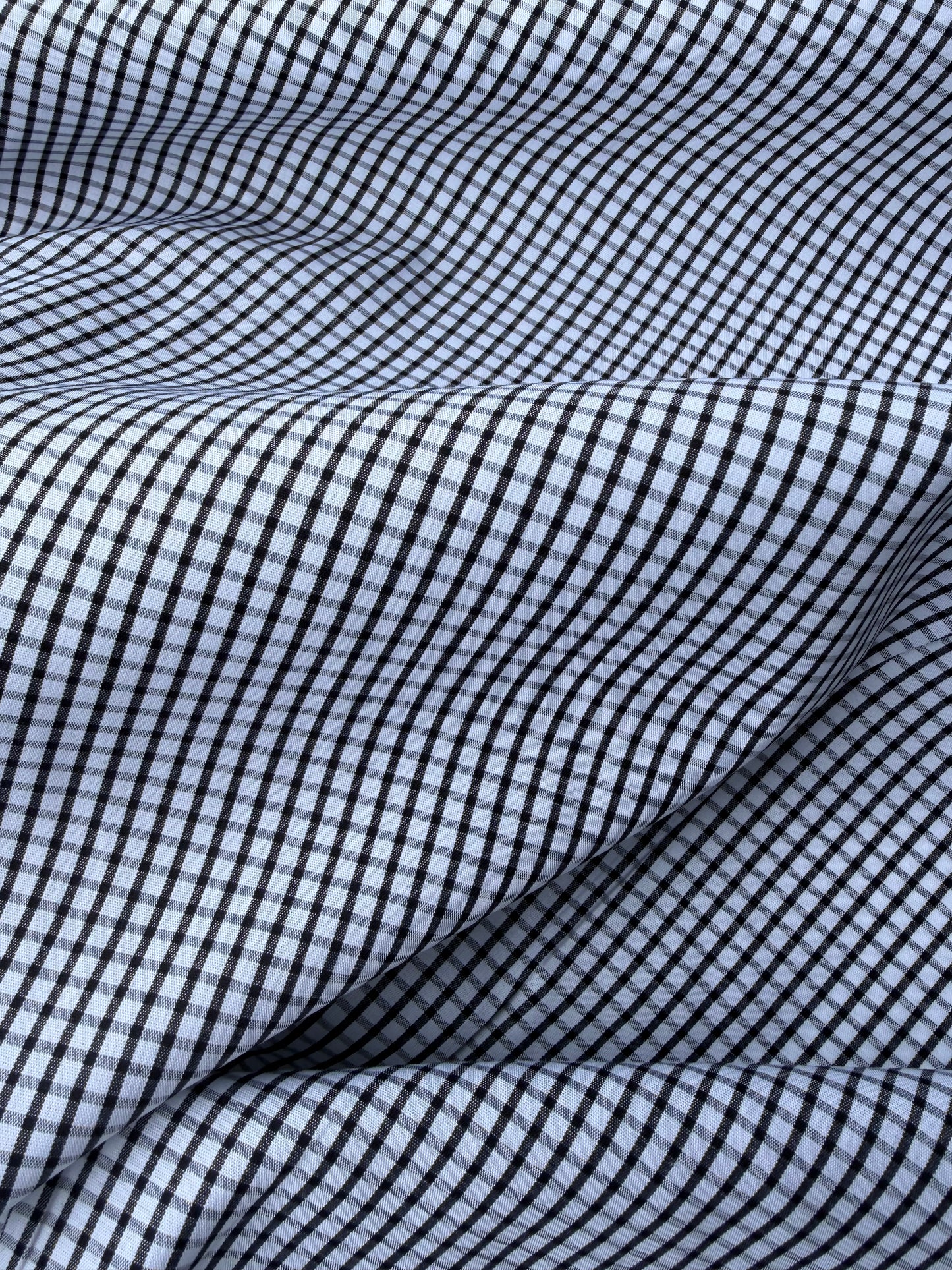 DARREN 024 black/white checkered shirting cotton