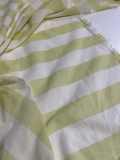 PC AMOS 024 woven cotton gaze stripe lime