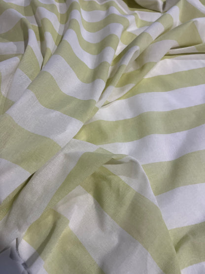 PC AMOS 024 woven cotton gaze stripe lime