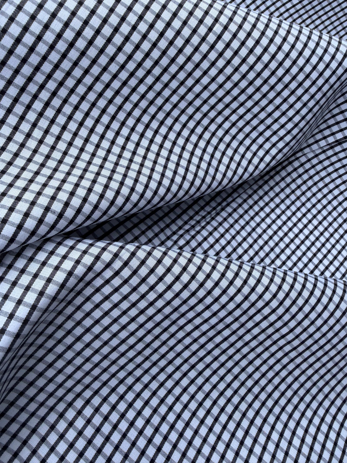 DARREN 024 black/white checkered shirting cotton