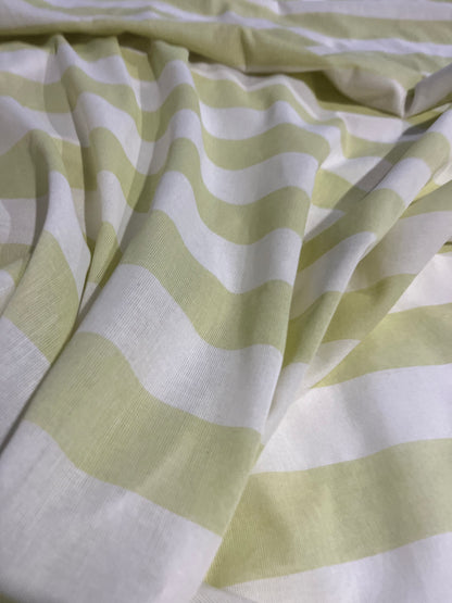 PC AMOS 024 woven cotton gaze stripe lime
