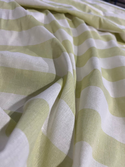 PC AMOS 024 woven cotton gaze stripe lime