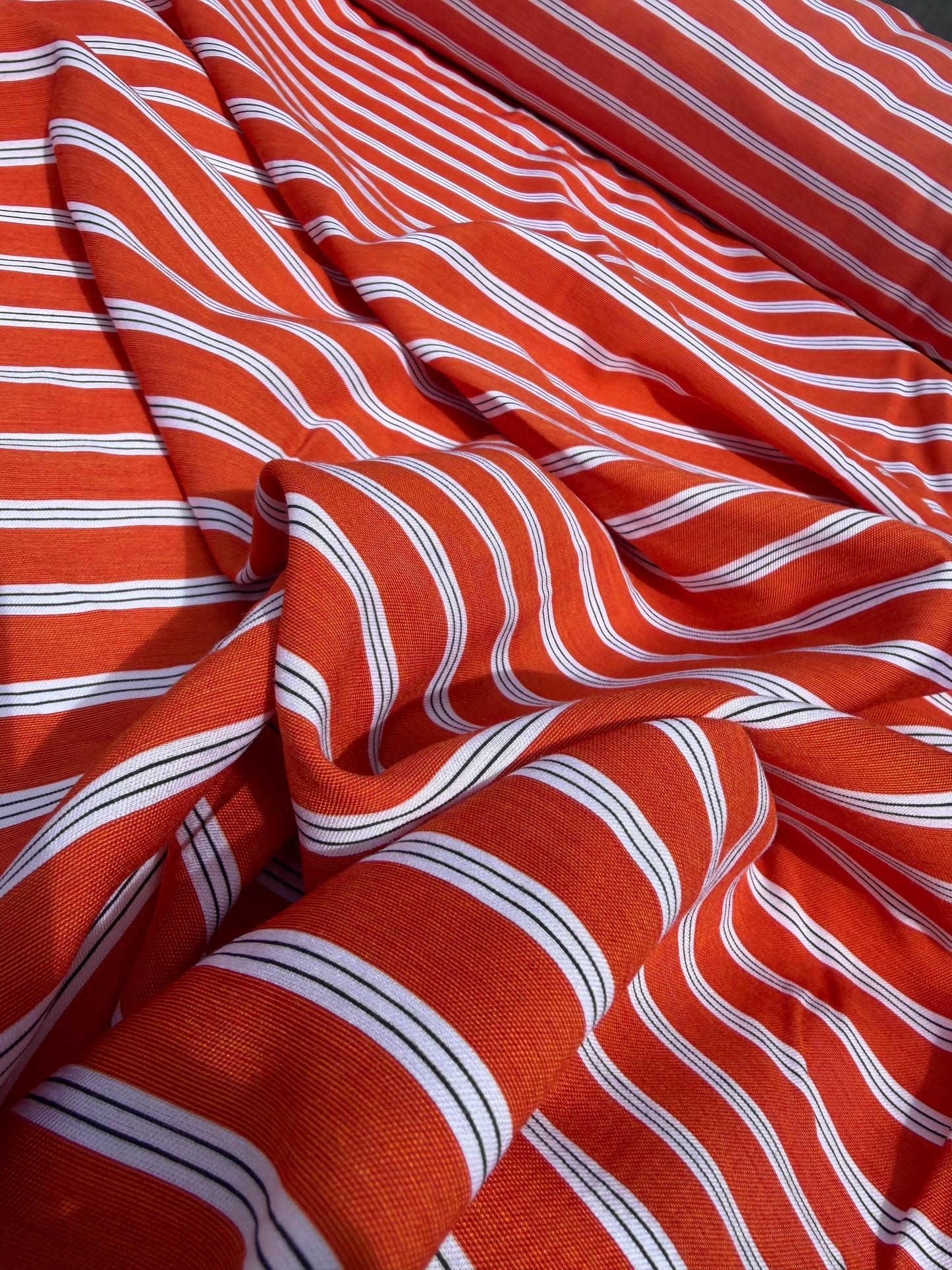 PC DANTE 068 cotton shirting stripes orange