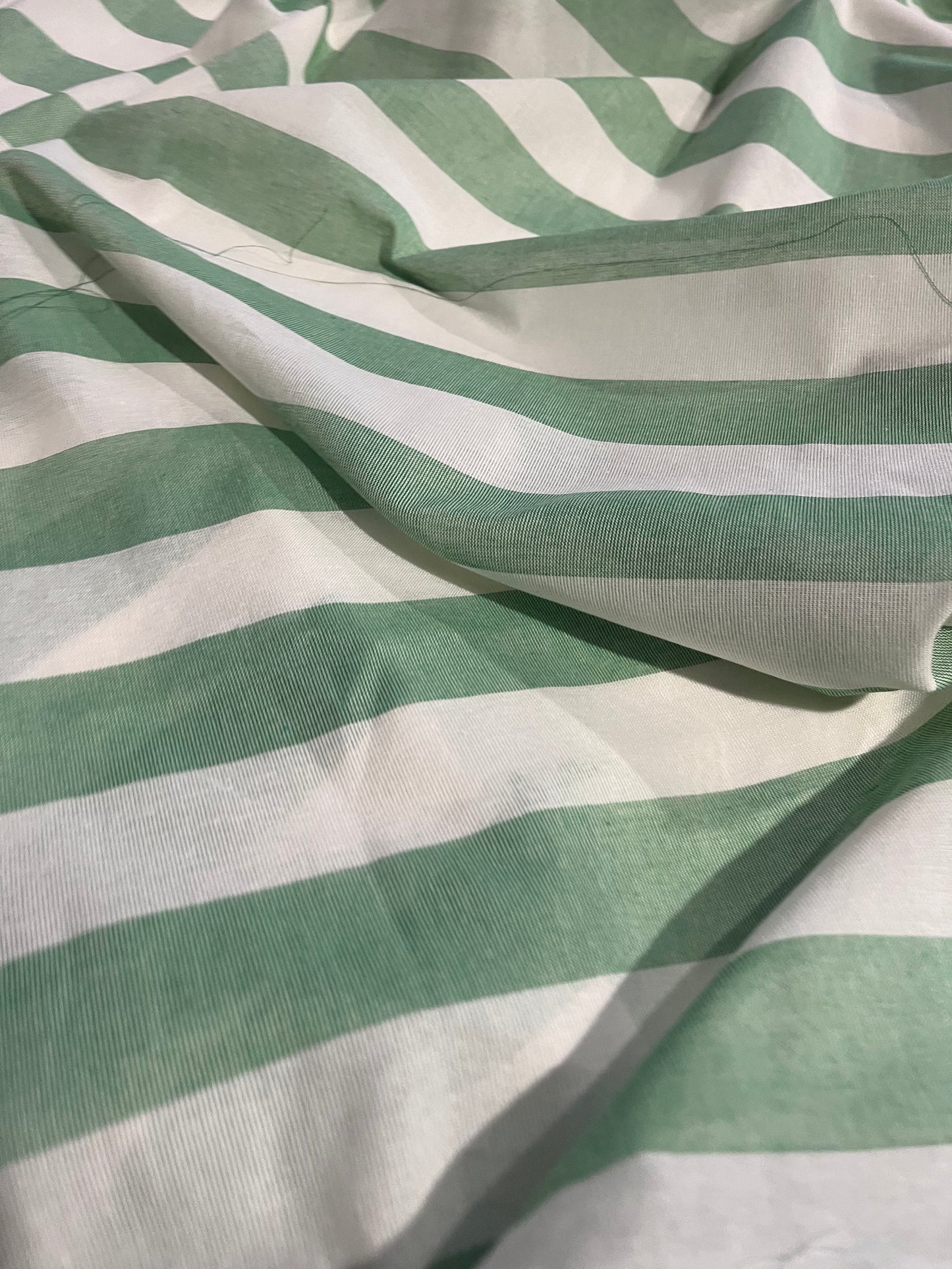 AMOS 022 woven cotton gaze stripe grass
