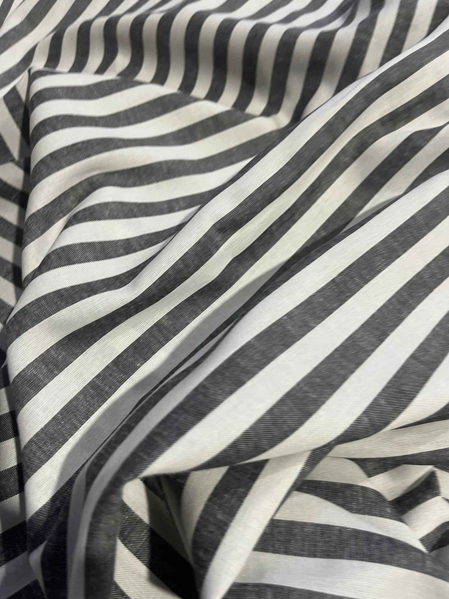 PC AMOS 021 woven cotton/line stripe black/white