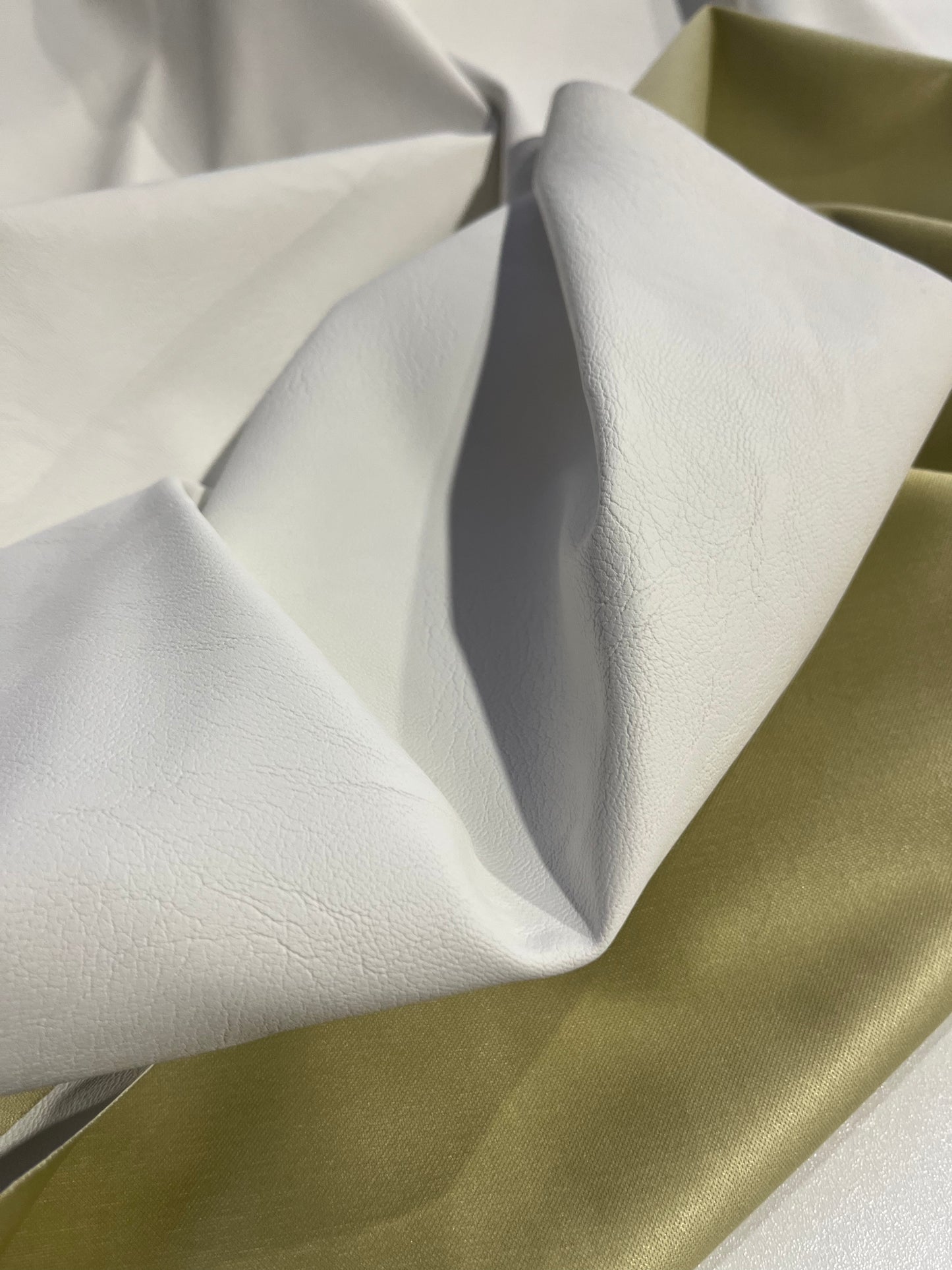 ECOPELLE white faux leather
