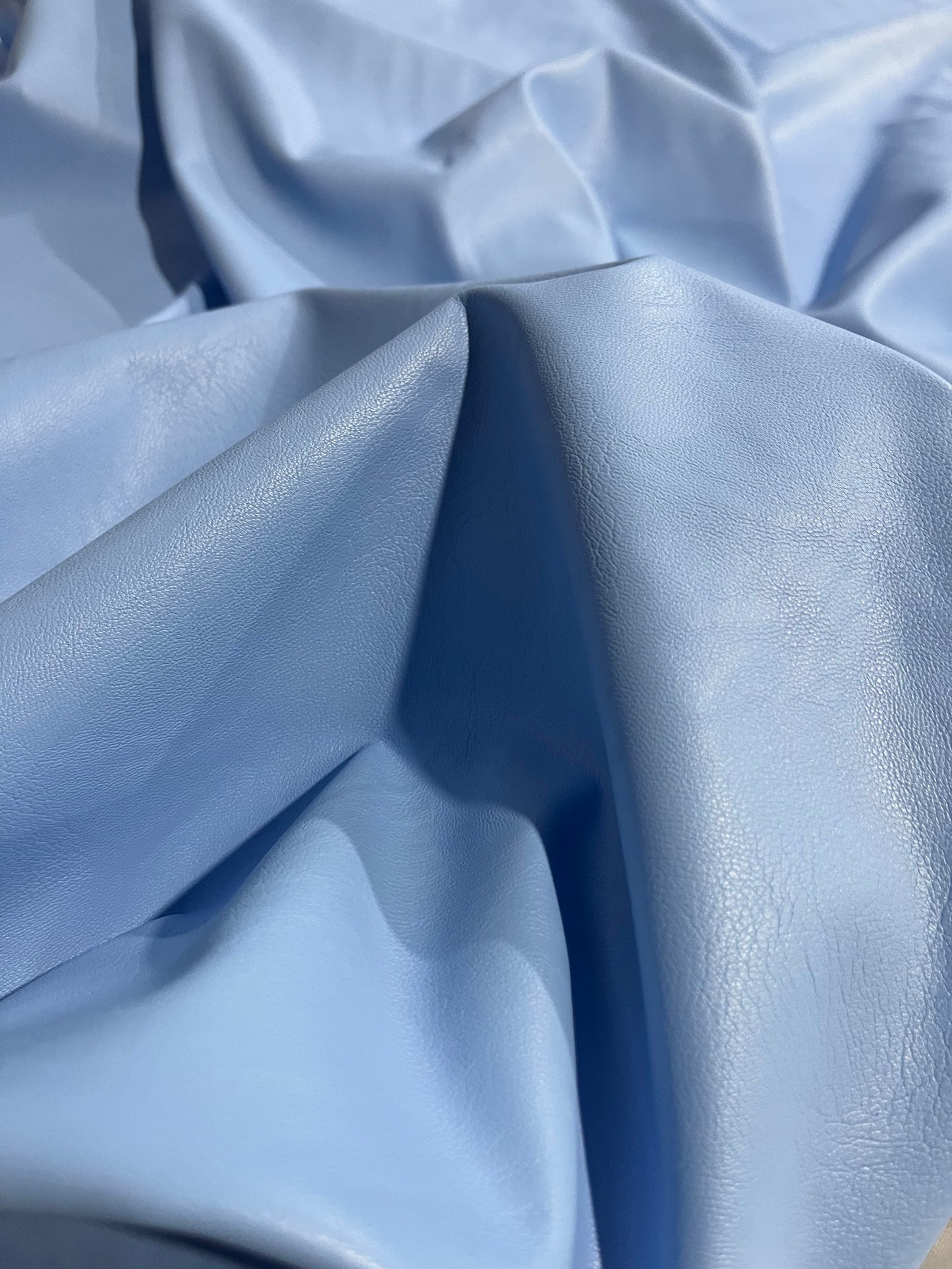 ECOPELLE light blue faux leather