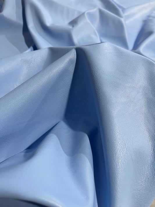 ECOPELLE light blue faux leather