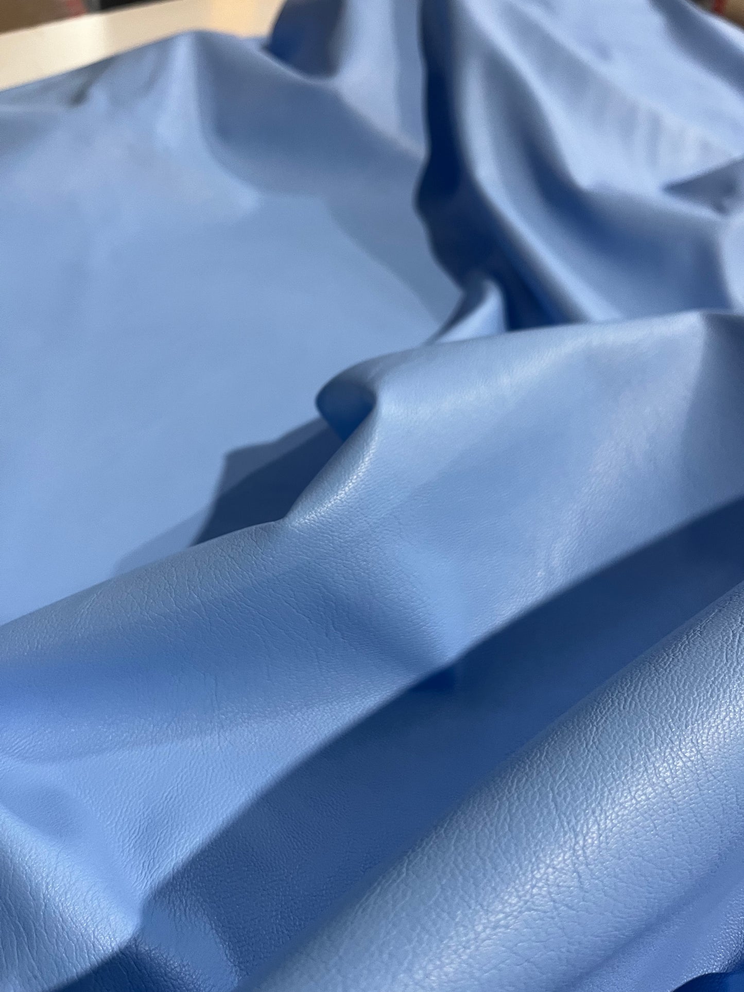 ECOPELLE light blue faux leather