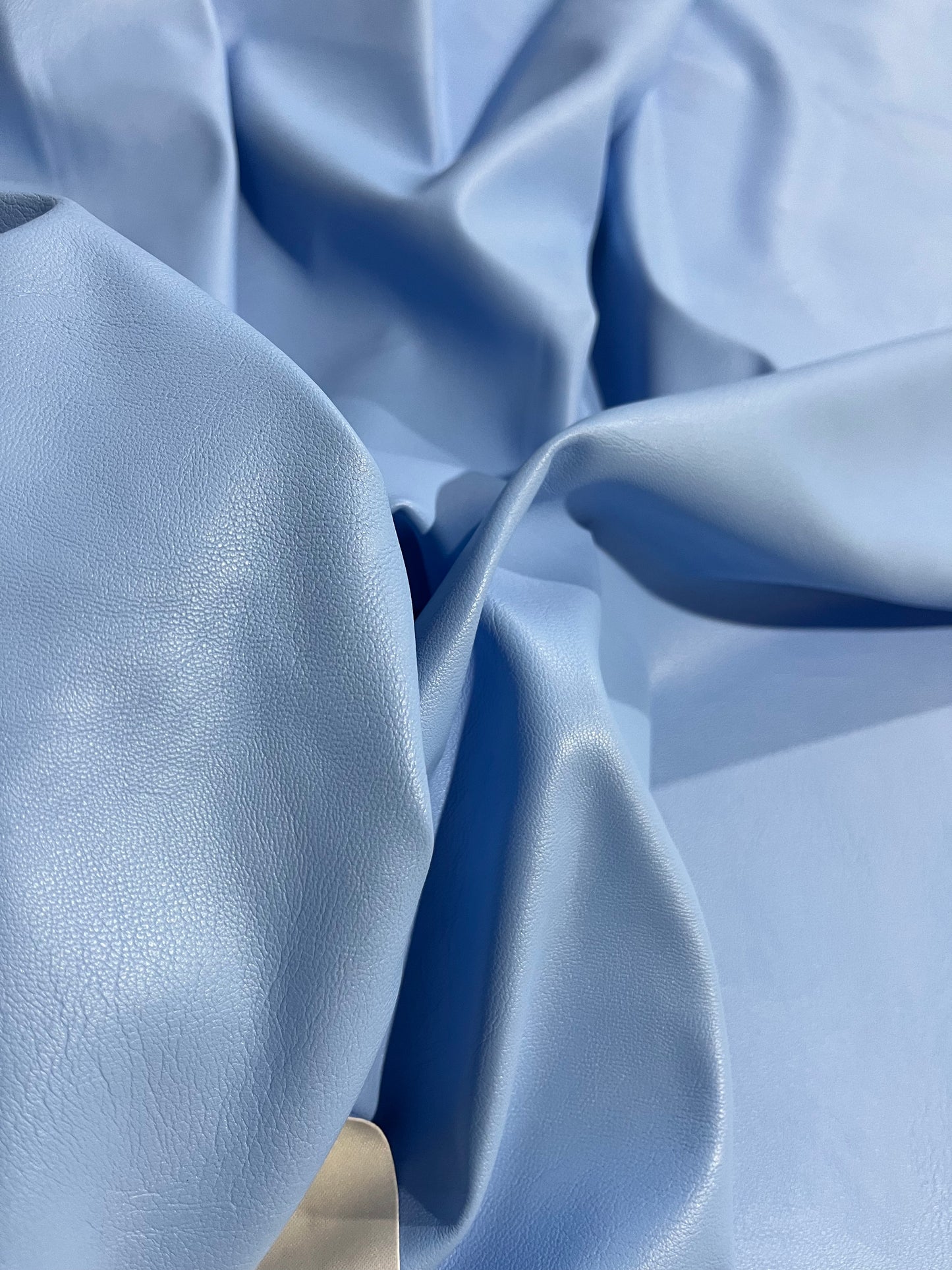 ECOPELLE light blue faux leather