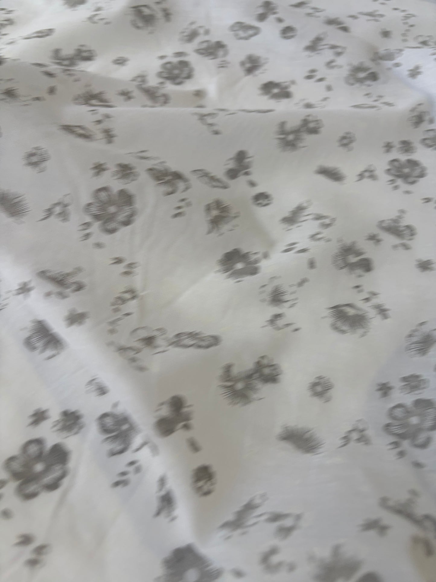PAZZO 003 cotton voile white/grey print
