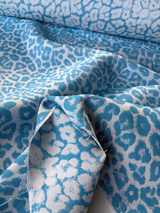 TOTO 003 cotton jacquard animalier aqua