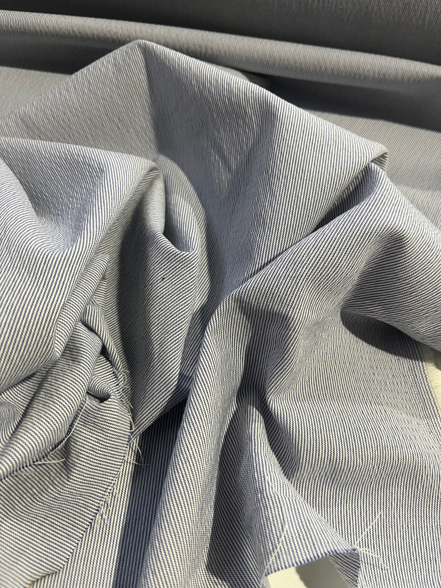 AMOS 031 colourwoven cotton stripes with stretch