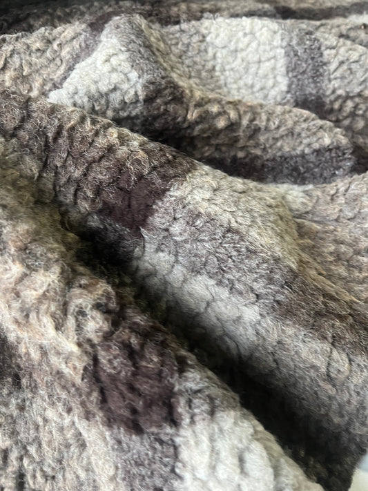 ATILLA 033 heavy wool bouclette check khaky