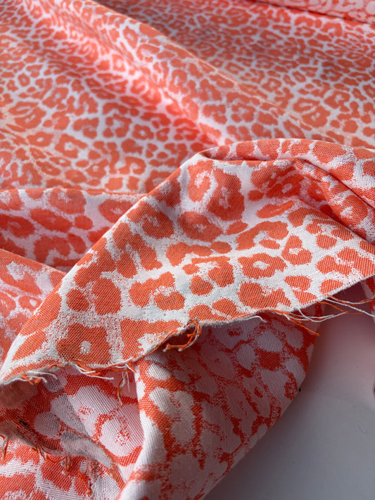 TOTO 005 cotton jacquard animalier orange