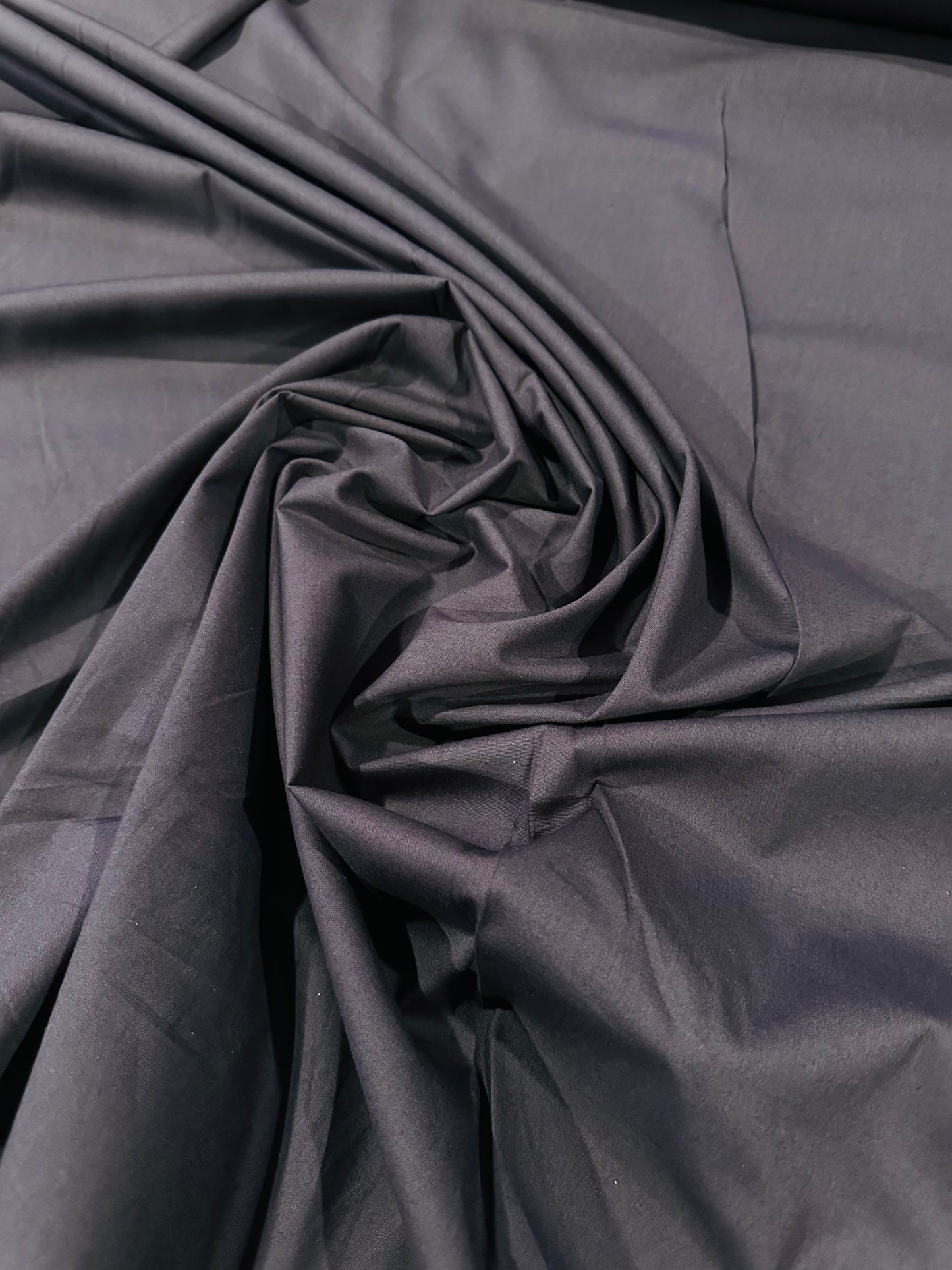 Poplin stretch dark aubergine