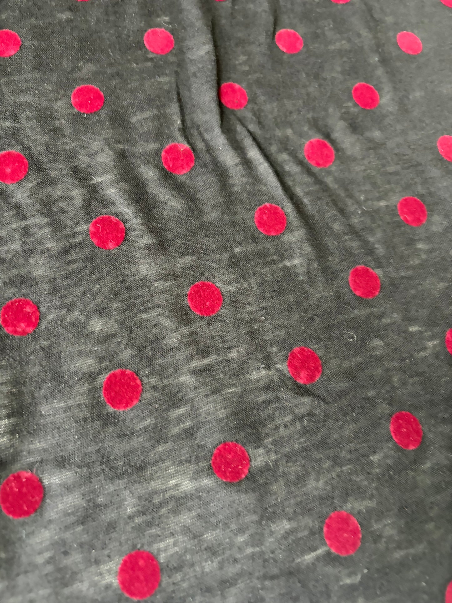 PAZZO 008 viscose jersey flocked red dots