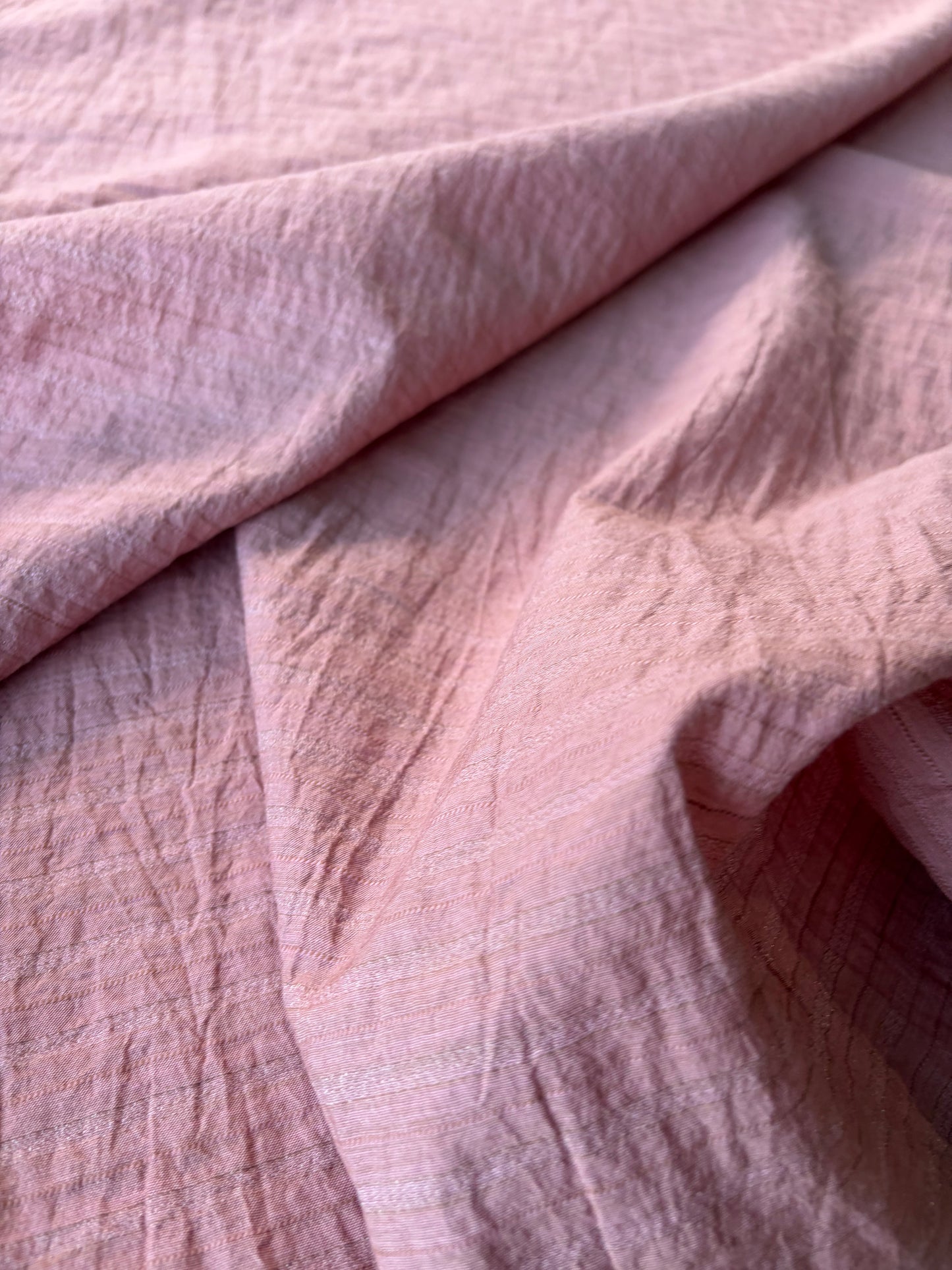 TOTO 010 viscose/silk stripes old pink