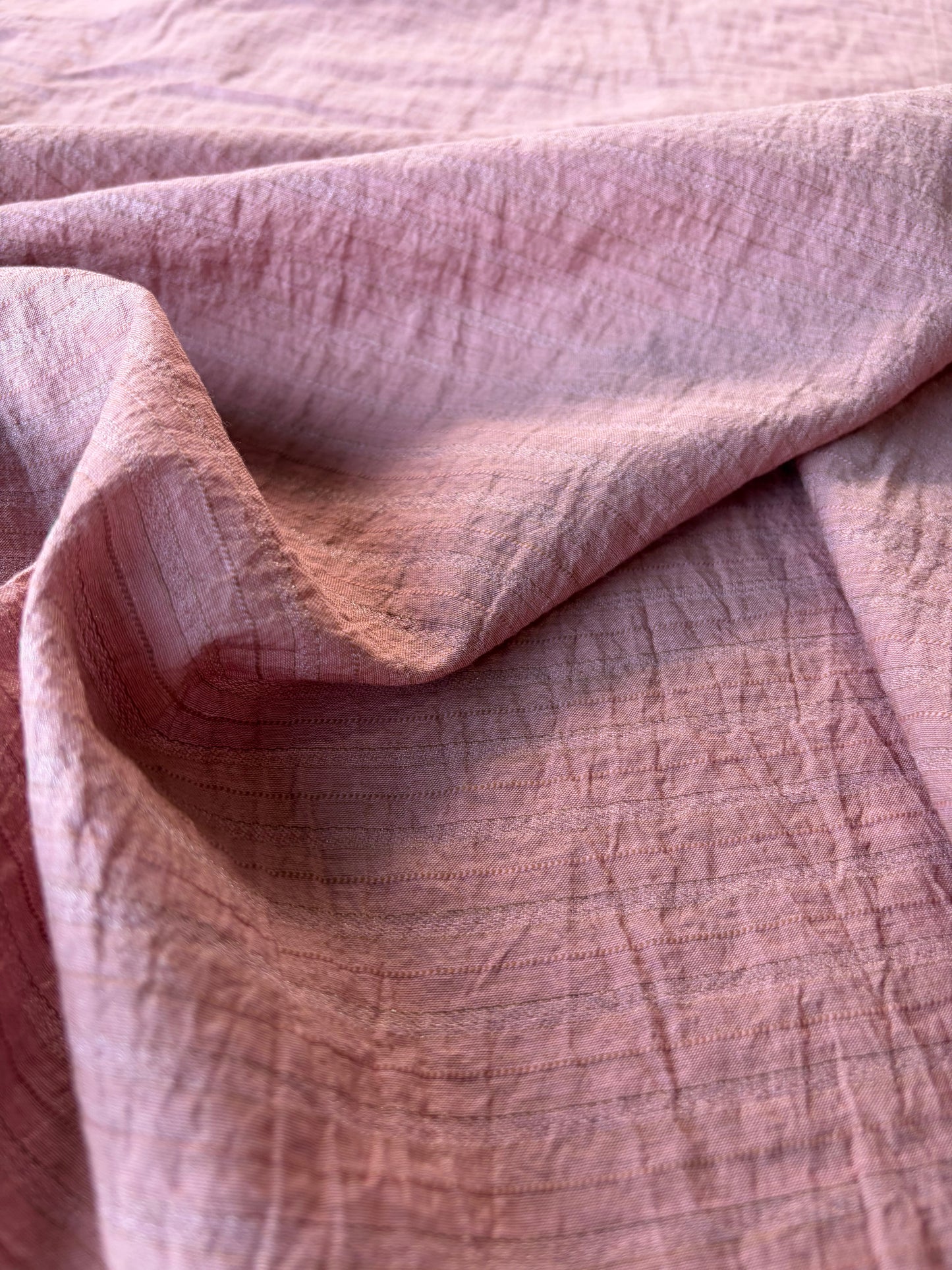 TOTO 010 viscose/silk stripes old pink
