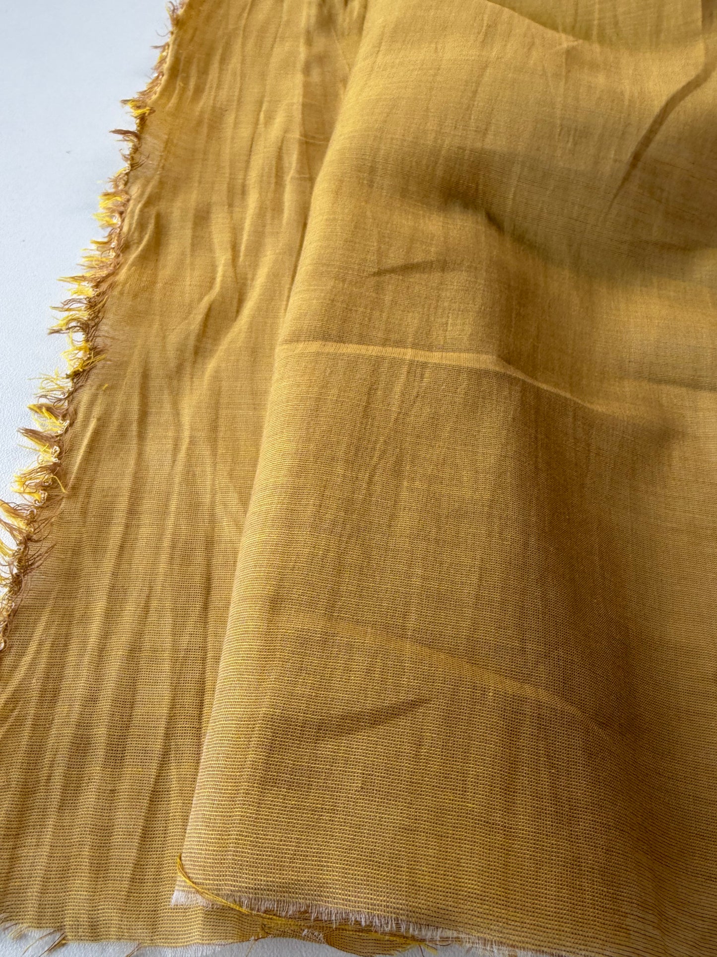 TOTO 011 viscose/silk voile warm yellow