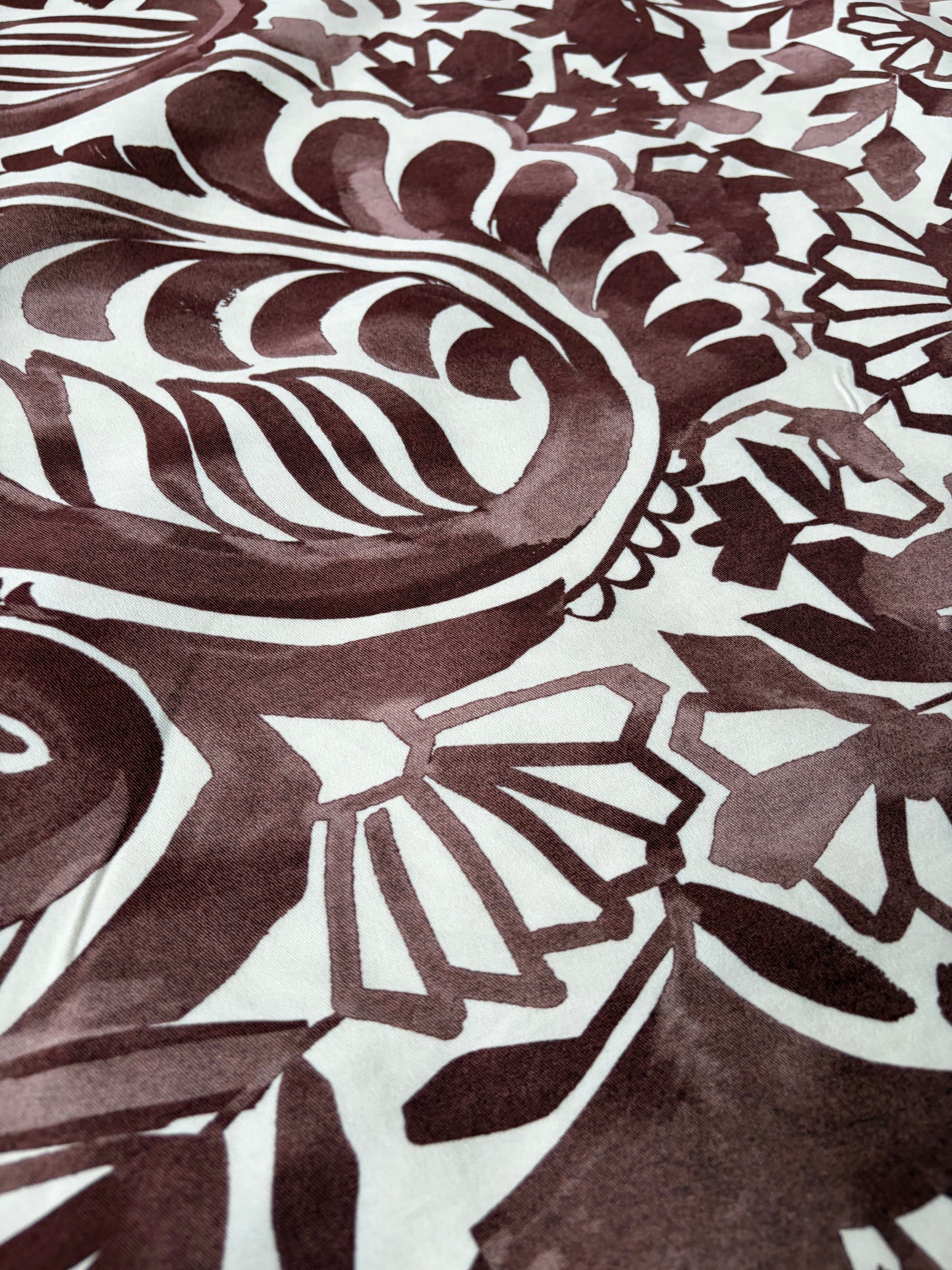 PAZZO 012 heavy viscose stretch brown print
