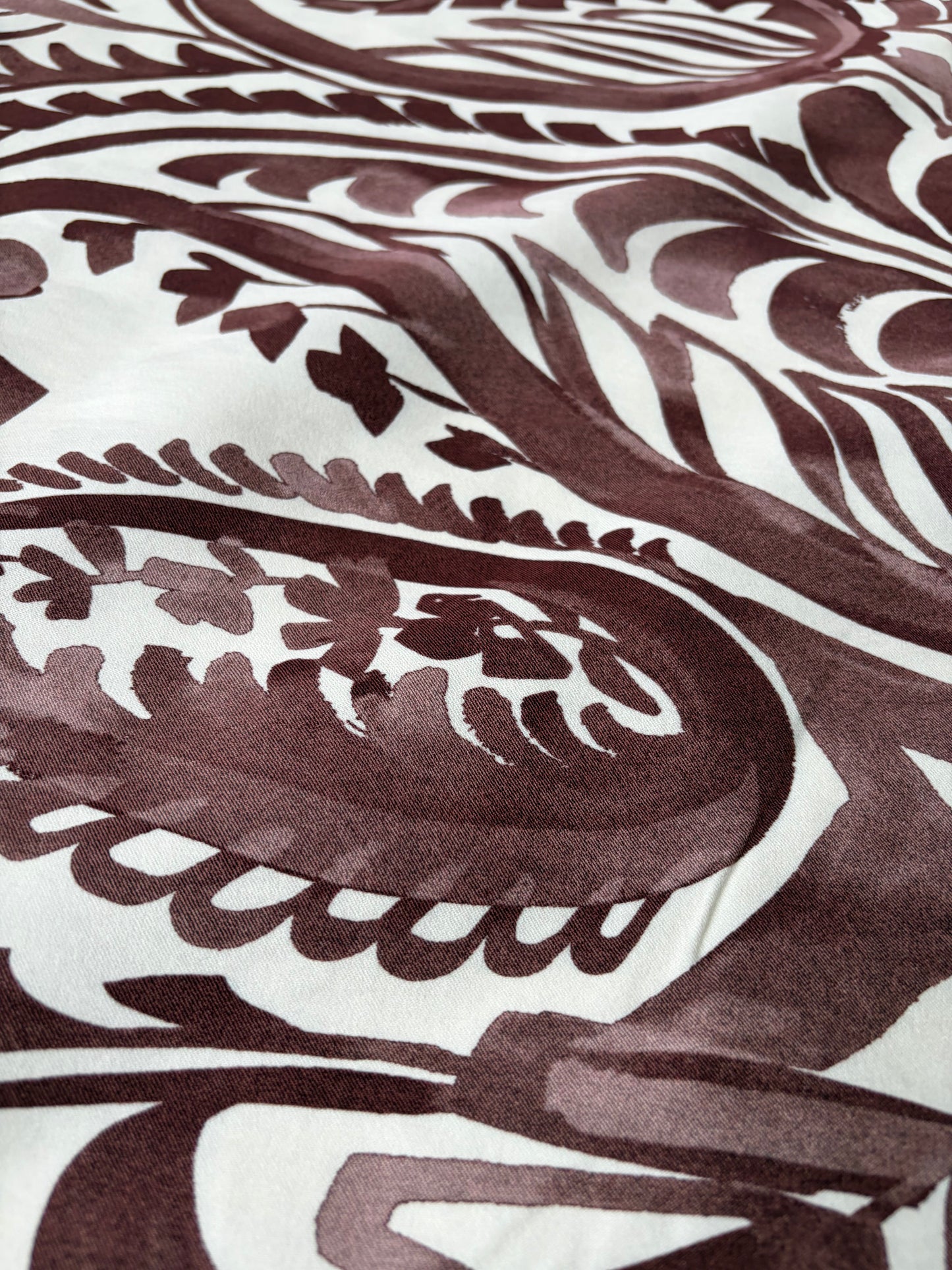 PAZZO 012 heavy viscose stretch brown print