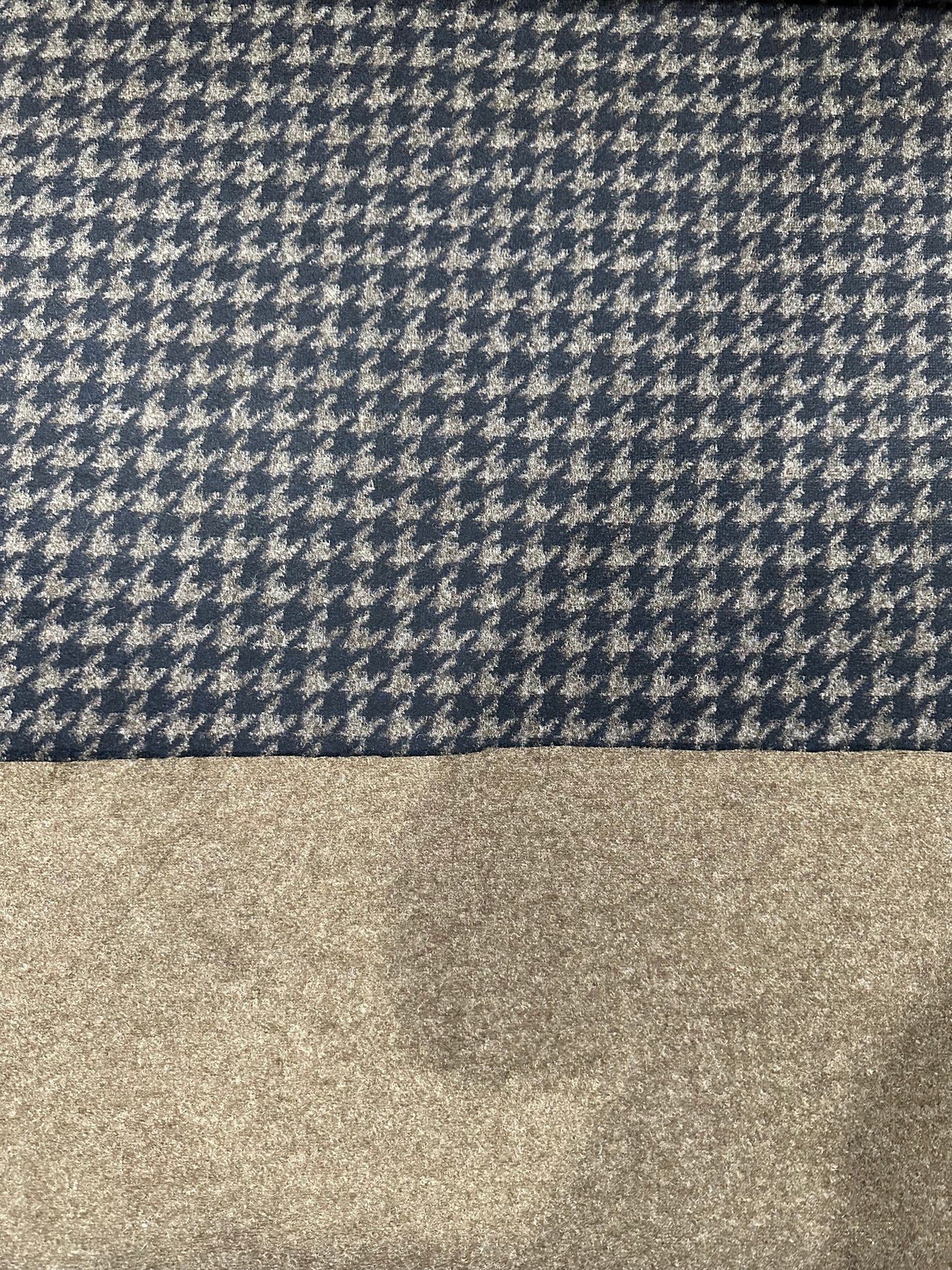 Flip Side 430 double face wool pied de coq Navy/Brown