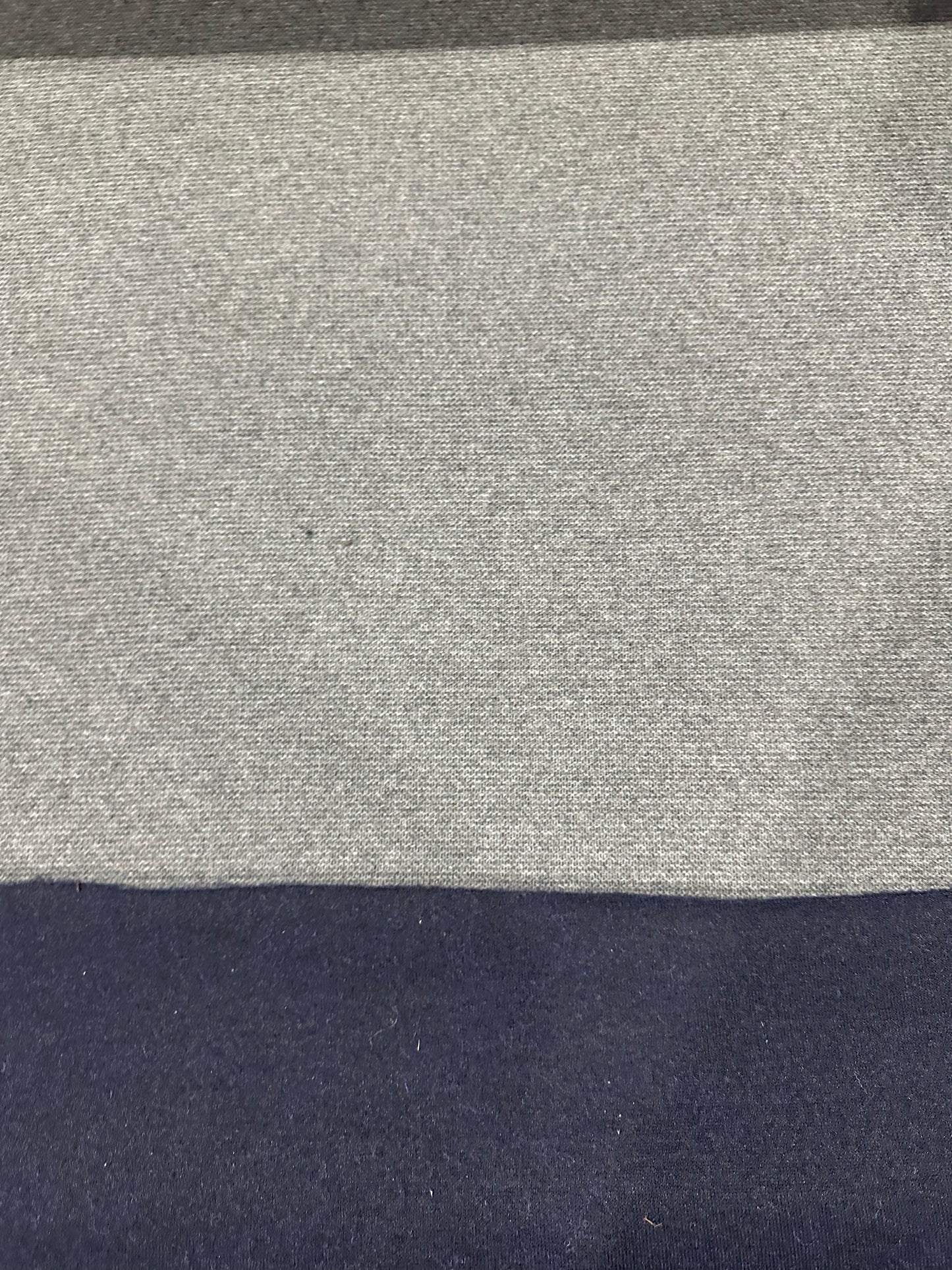 Flip side 445 wool jersey cable structure double face Navy/Grey