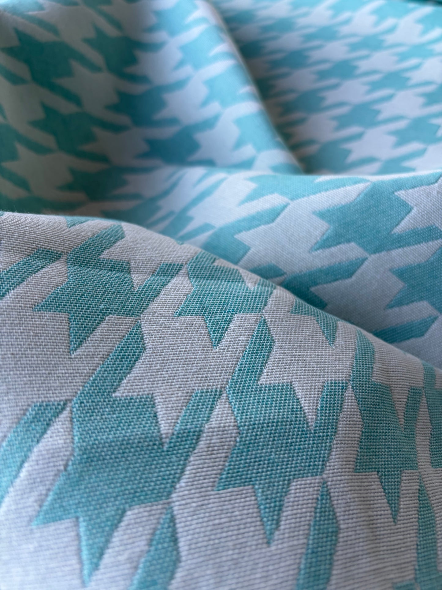 TOTO 013 cotton jacquard giant dogtooth emerald green