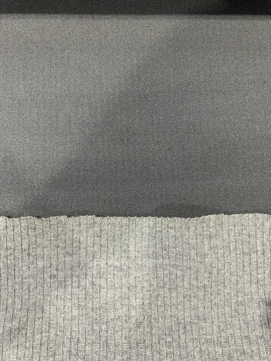 Flip side 450 wool contrecollé light grey cable structure