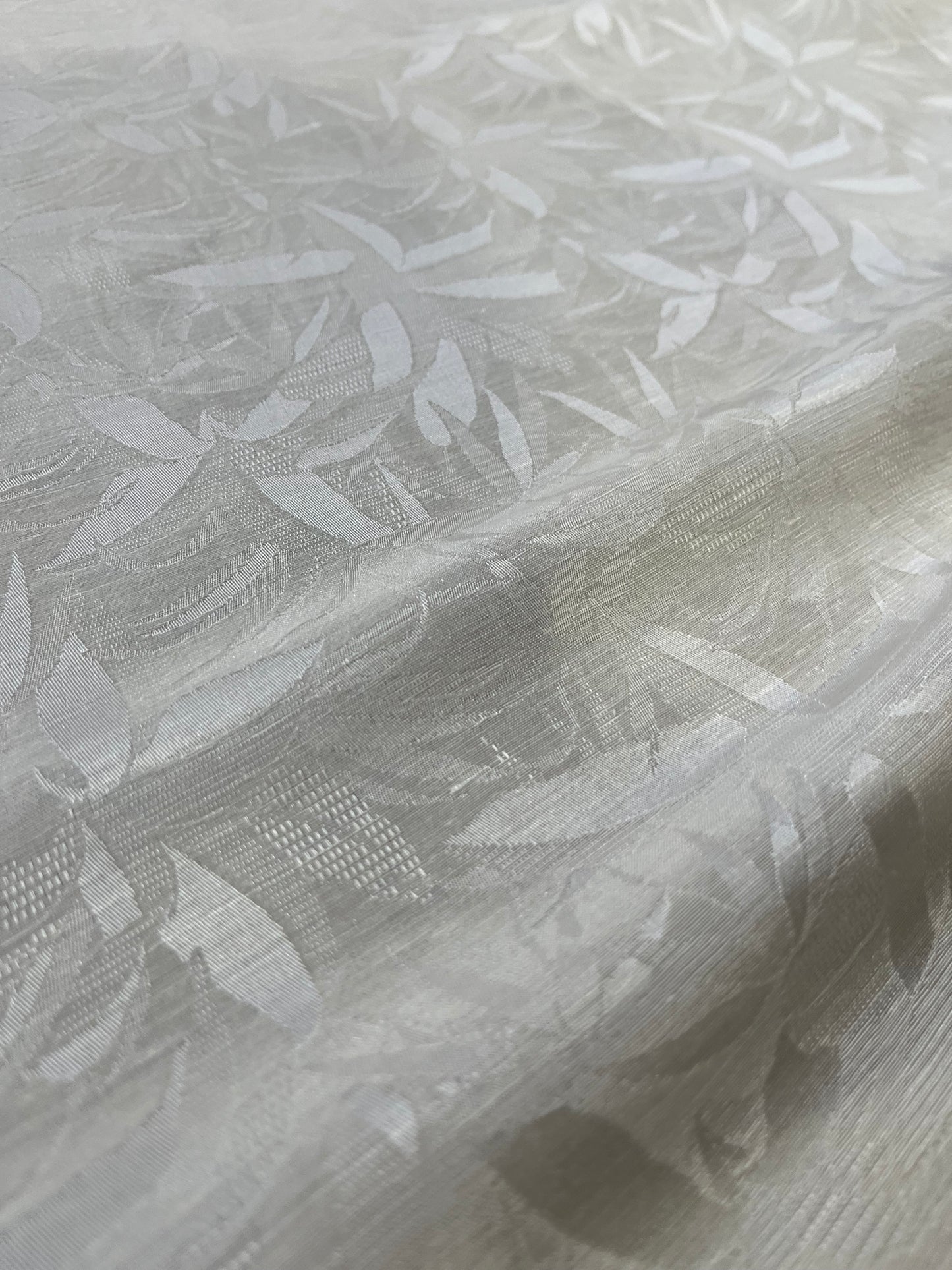 G01 CAN 020 SILK/ LINEN jacquard white