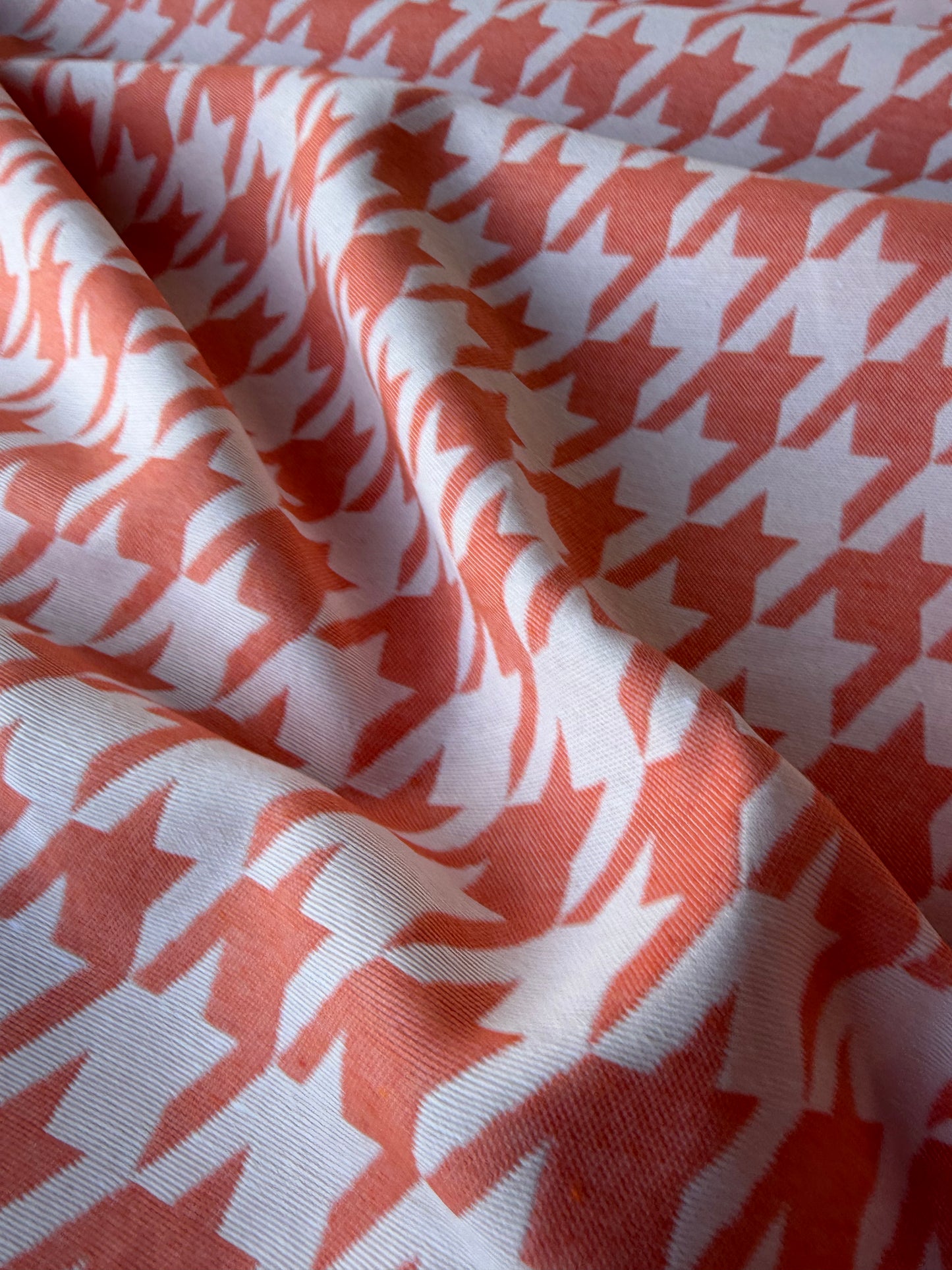 TOTO 014 cotton jacquard giant dogtooth orange