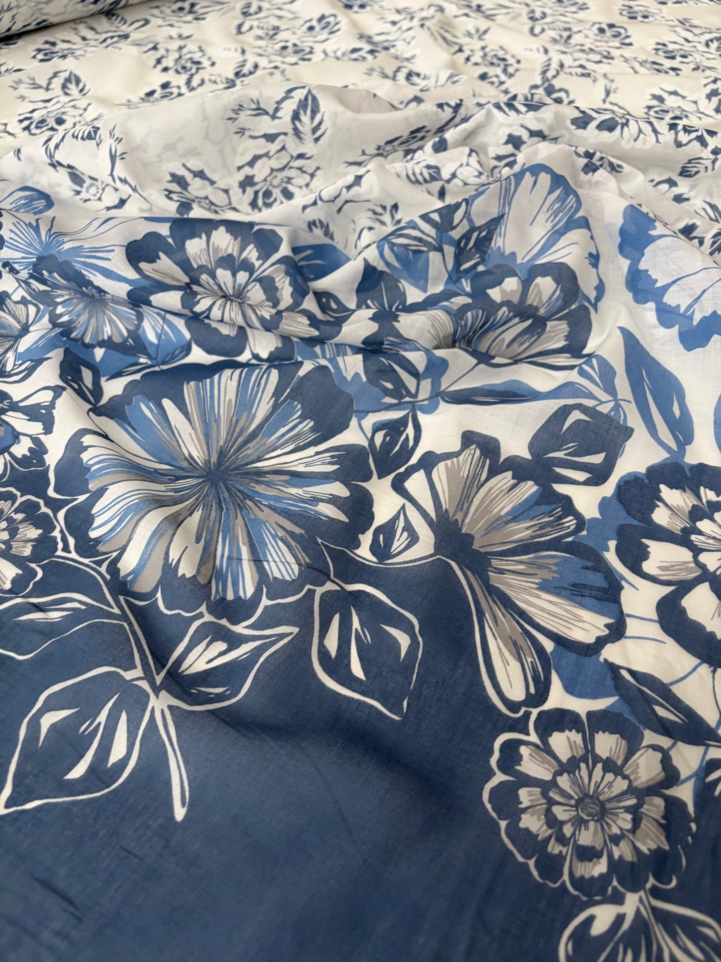 PAZZO 016 cotton voile single border print
