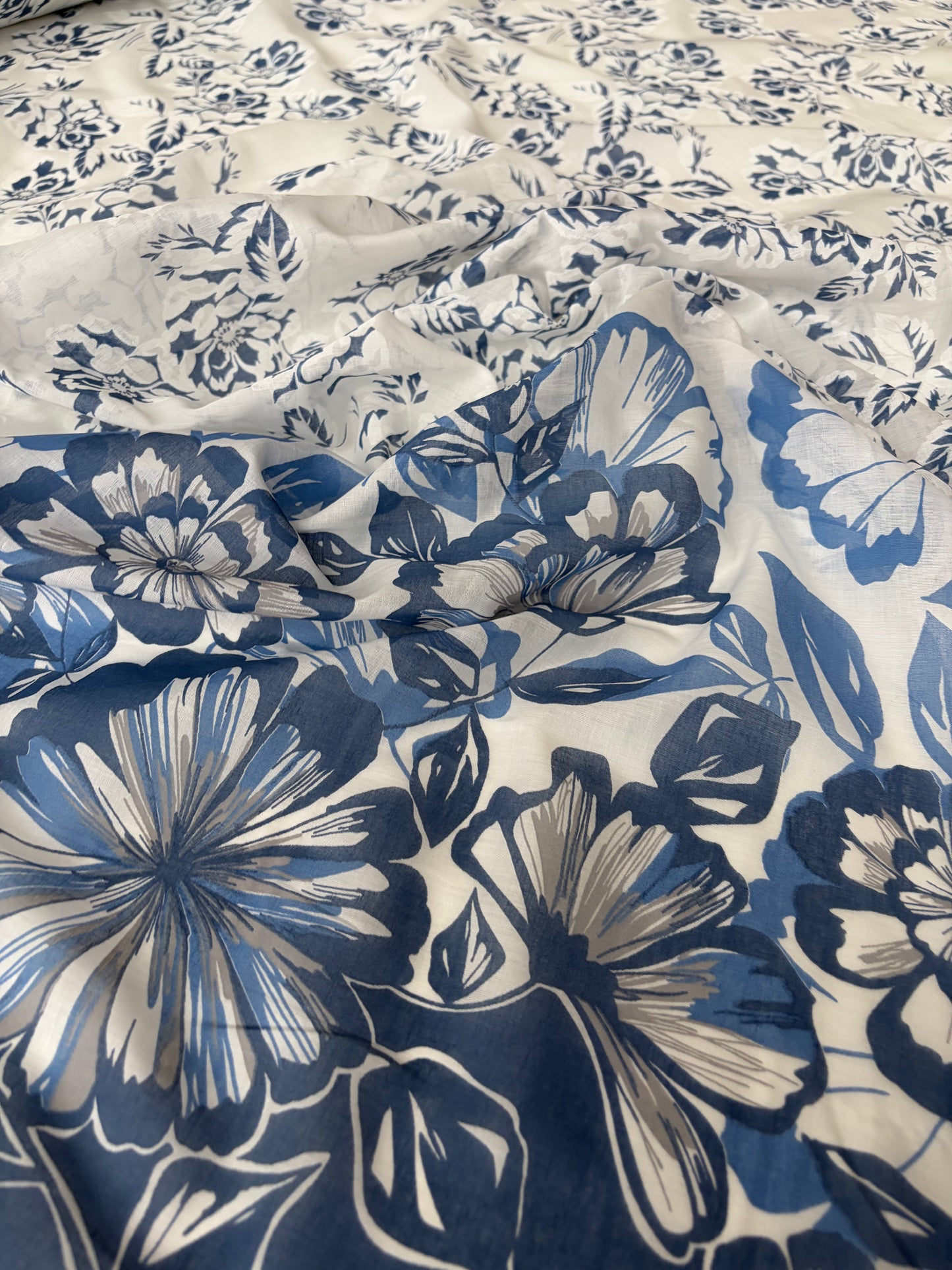 PAZZO 016 cotton voile single border print