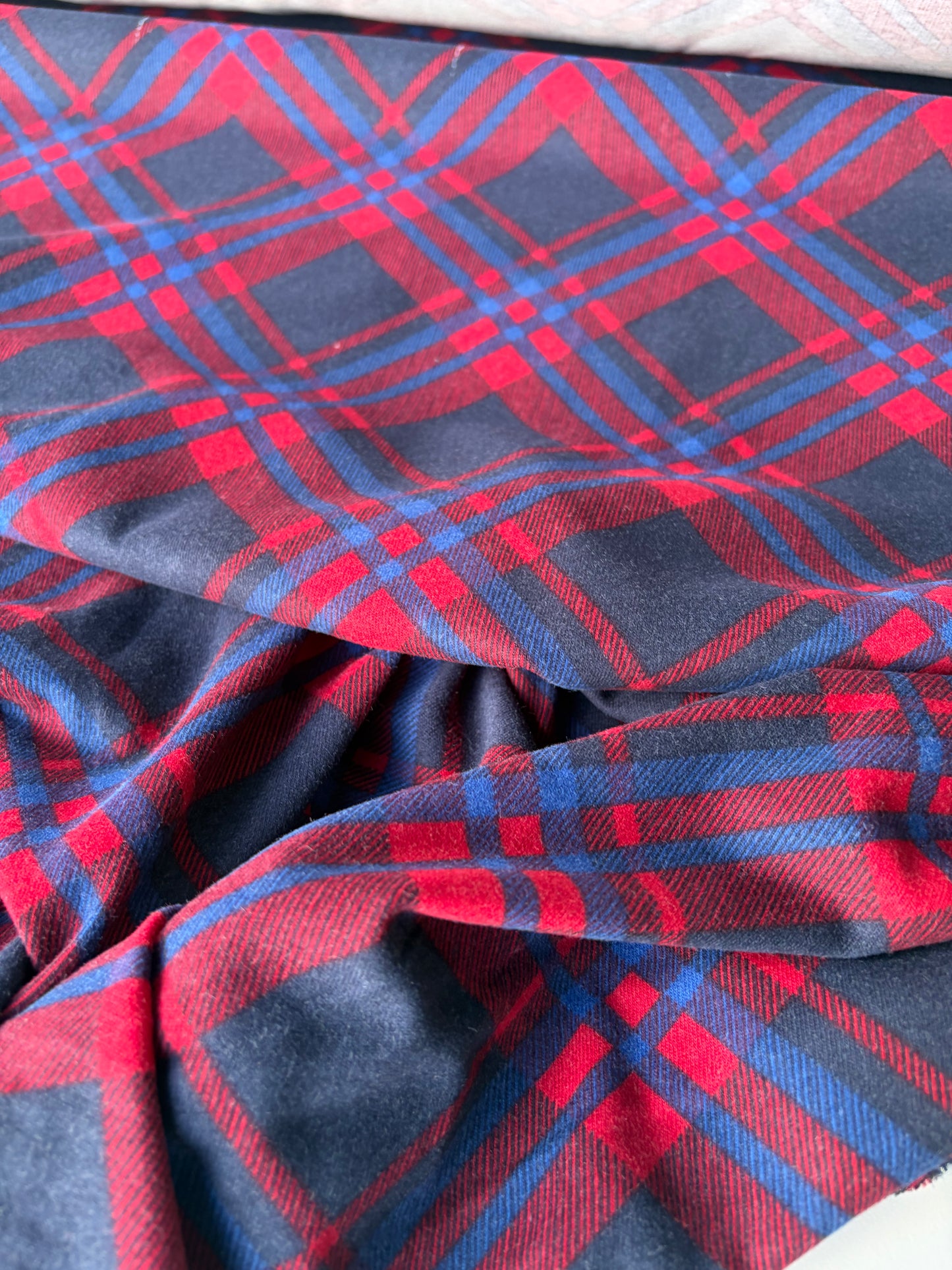 TOTO 018 heavy cotton jersey diagonal checks
