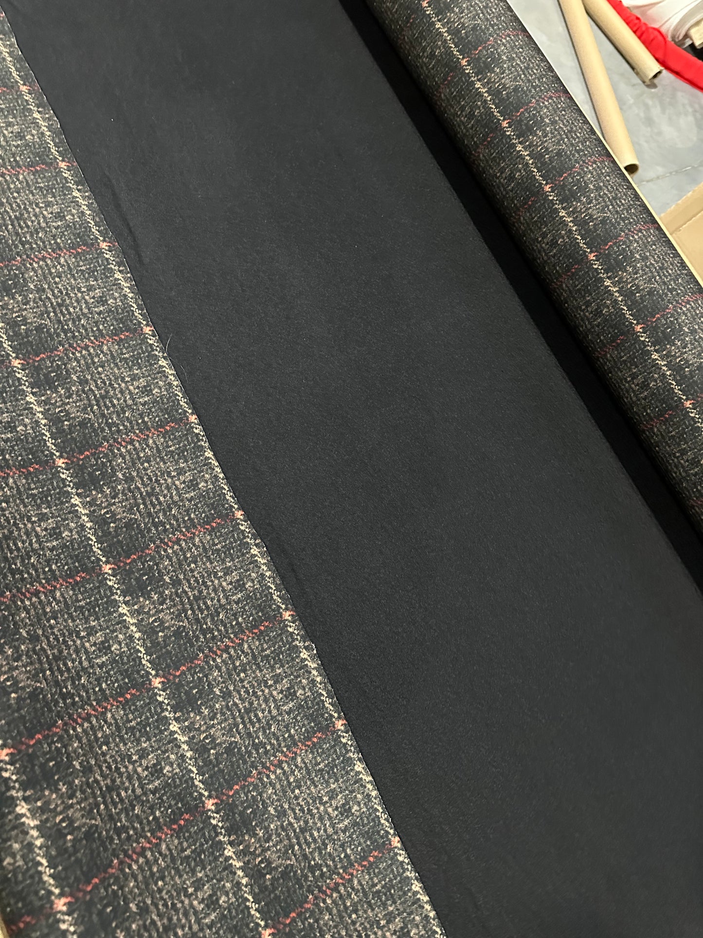 Flip side 500 autumn  check design double face black