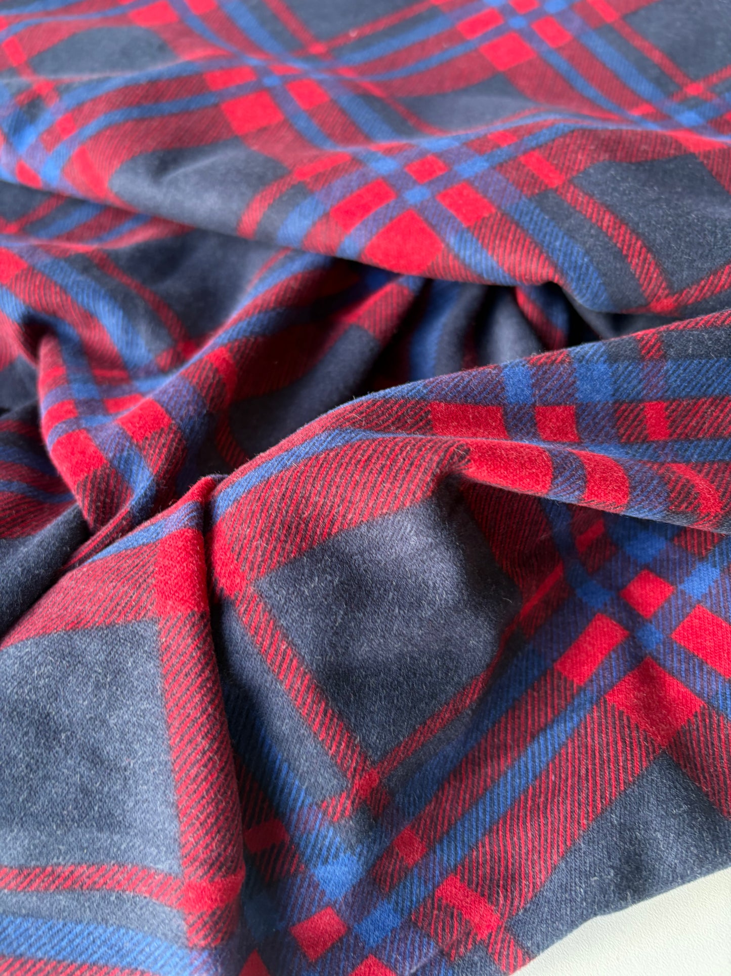 TOTO 018 heavy cotton jersey diagonal checks