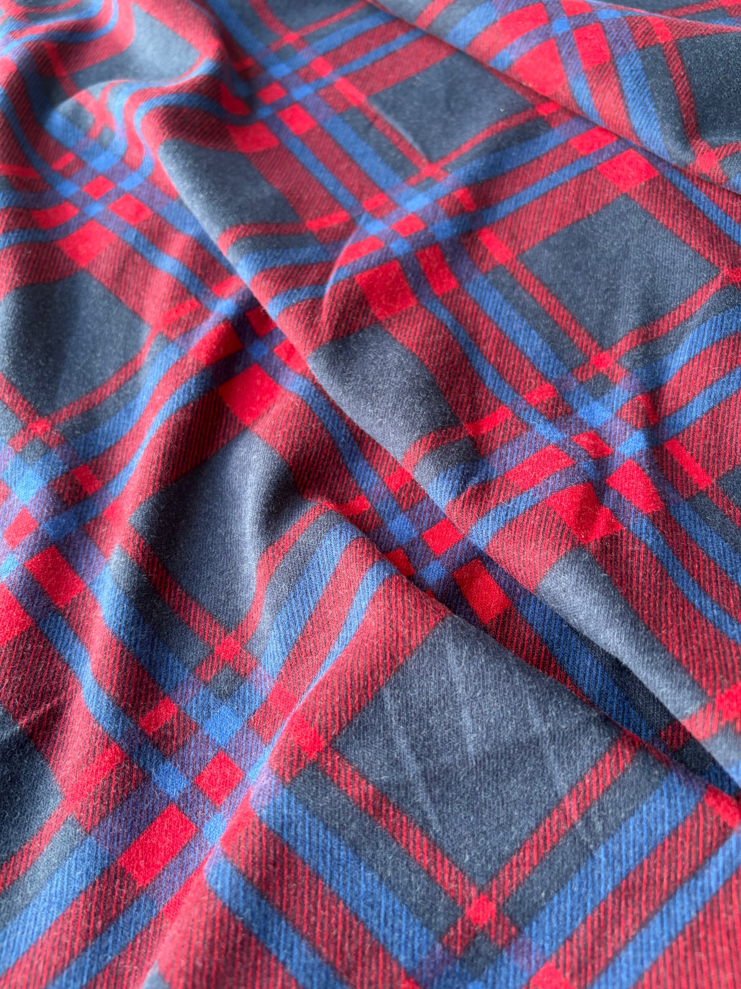 TOTO 018 heavy cotton jersey diagonal checks