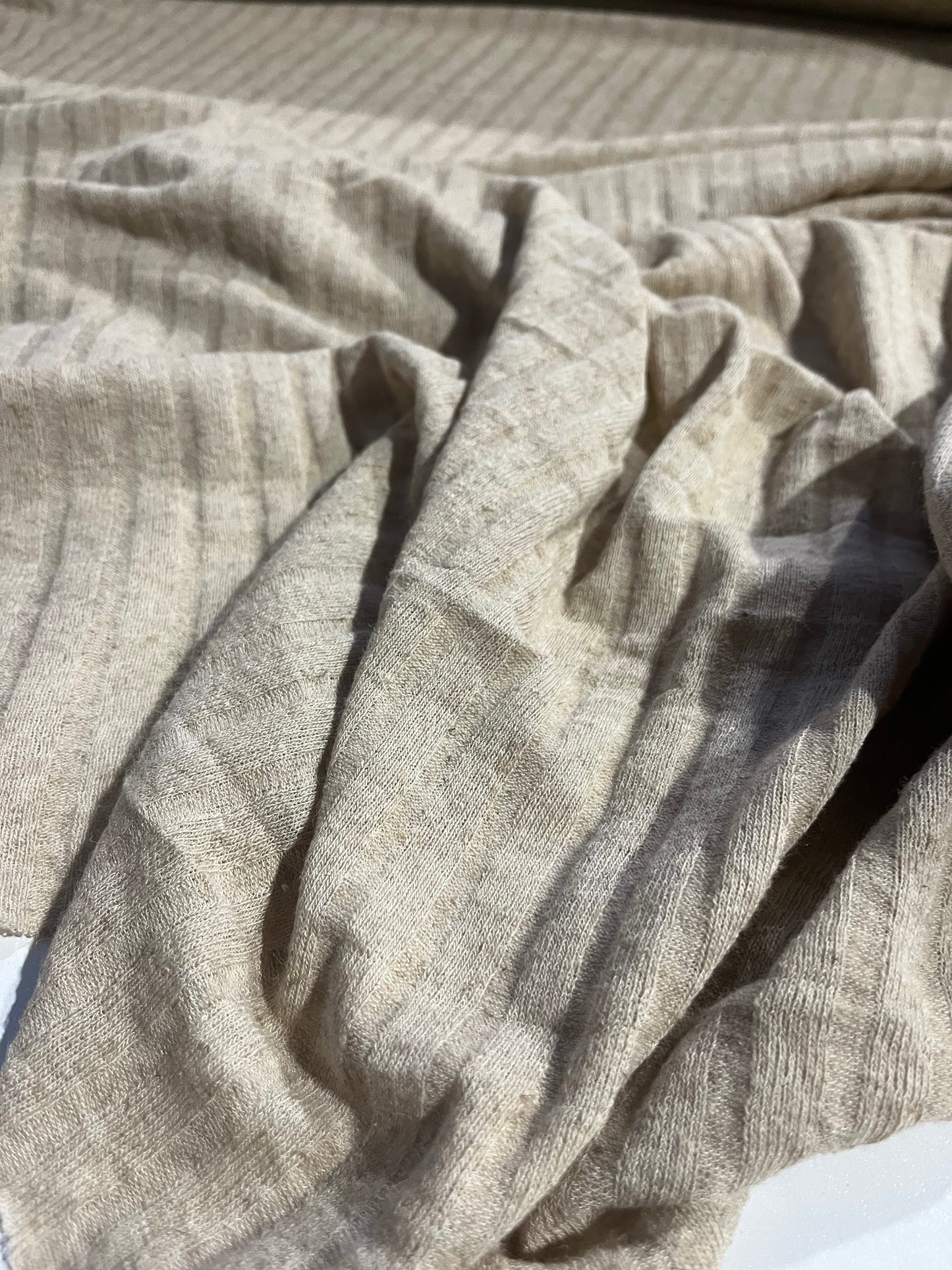 WALLY 043 rib bamboo/linen naturel