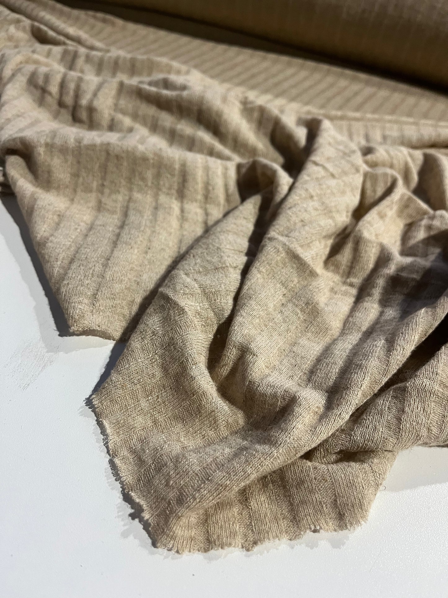 WALLY 043 rib bamboo/linen naturel