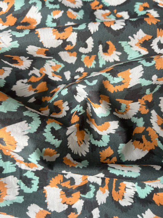 ATILLA 048 silky poplin leopard strokes