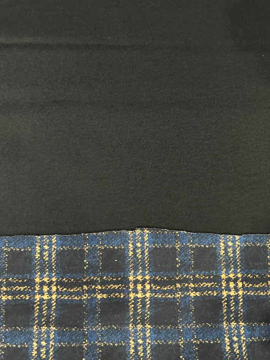 Flip side 540 orange blue check double face black