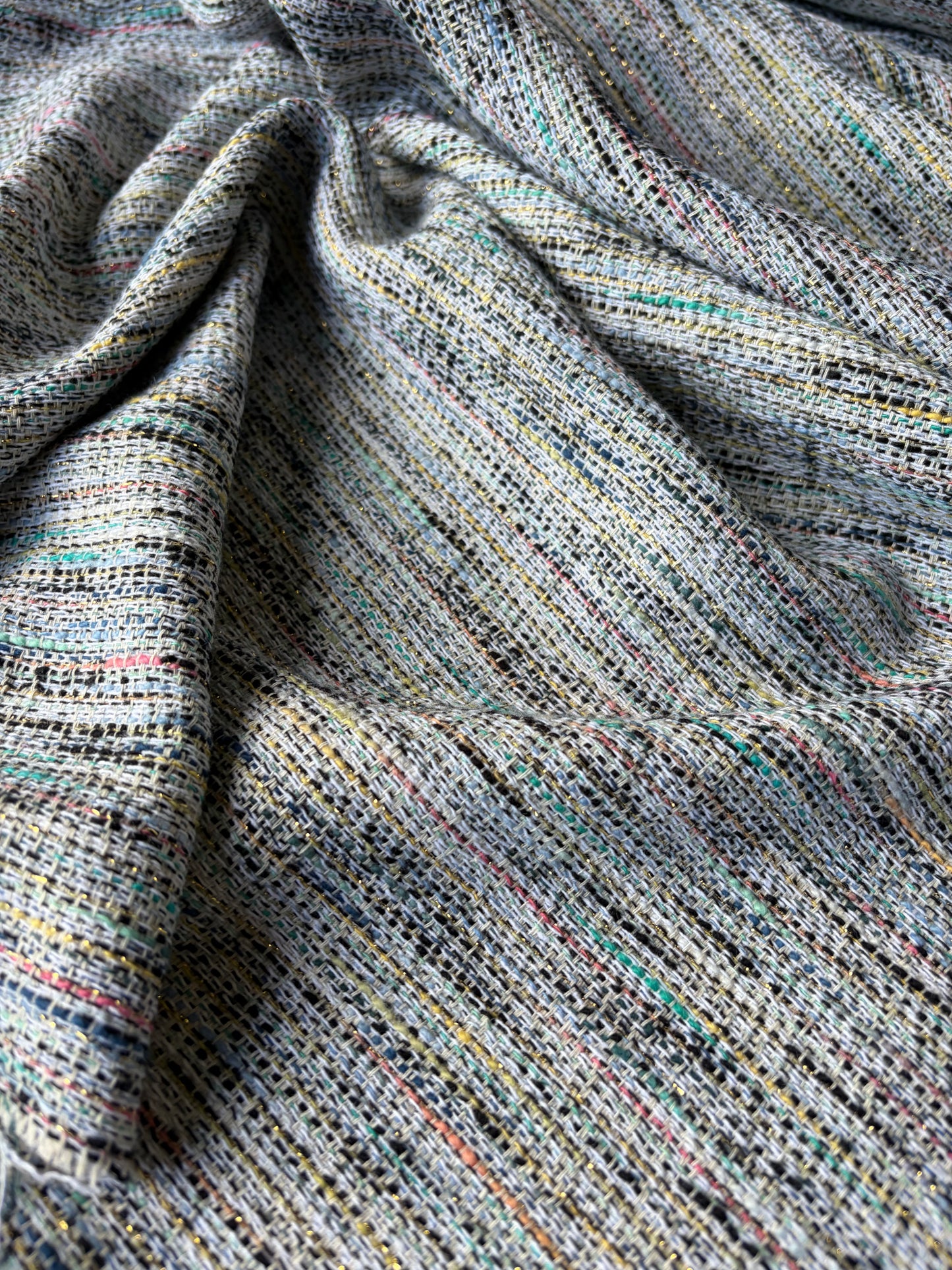 TOTO 022 cotton tweed Chanel style with lurex