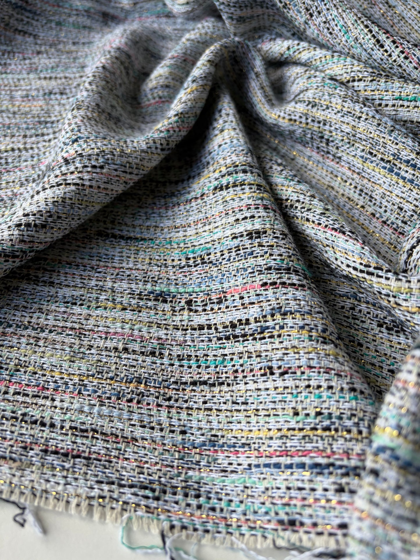 TOTO 022 cotton tweed Chanel style with lurex